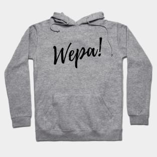 Wepa! | Black Print Hoodie